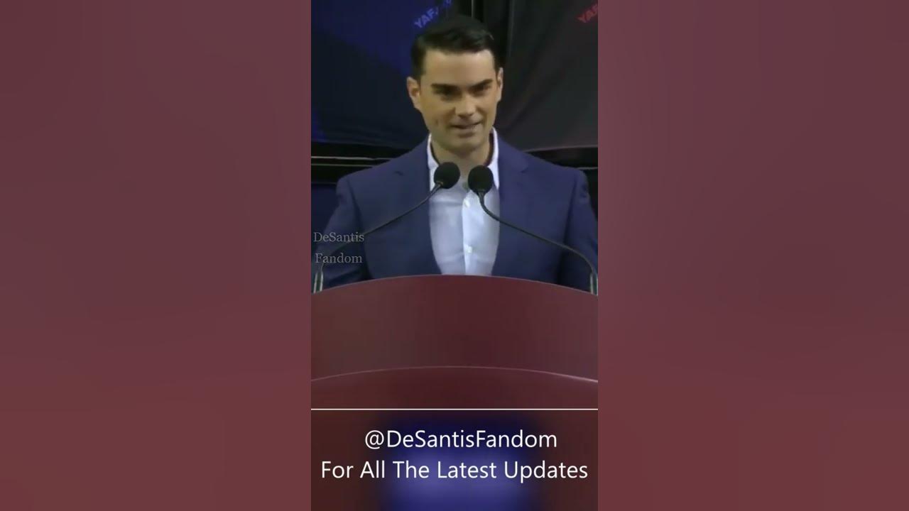 BEN SHAPIRO IS FOR DESANTIS IN 2024 YouTube