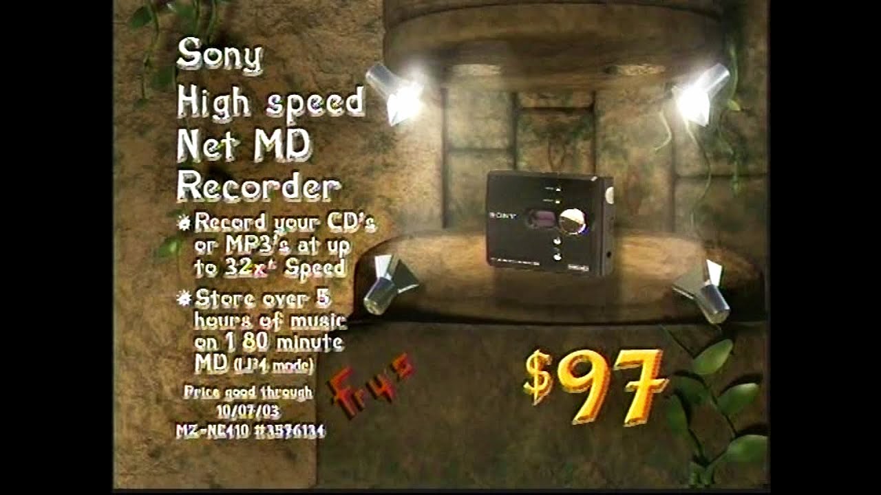 Fry's Electronics (Free Printer, Netgear Super G, Sony MD Mini Disc) The WB KBWB 20 (Oct 02, 2003)
