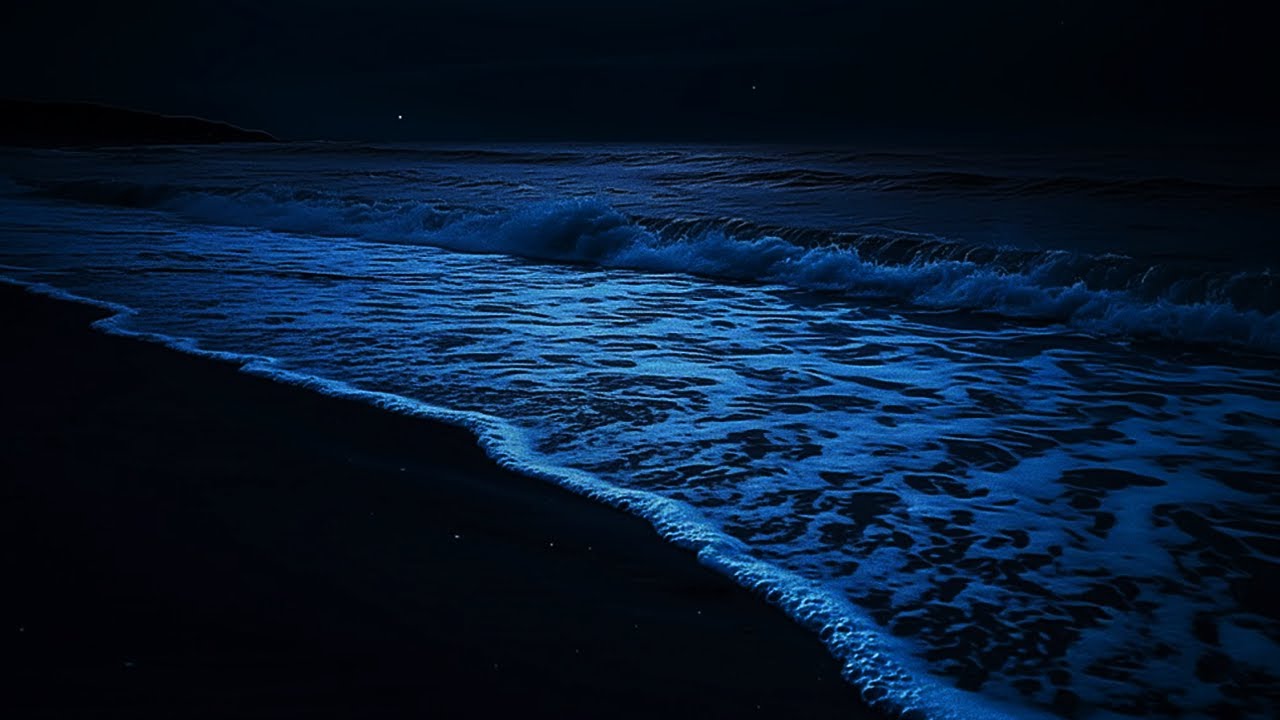 Ocean Waves For Deep Sleep LIVE 🌙 Sleep Through The Night | 24/7 Dark Screen