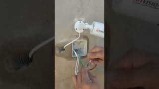 CCTV Camera Installation Lahore | Complete Wiring & Camera Setup | Skylines Security #Shorts