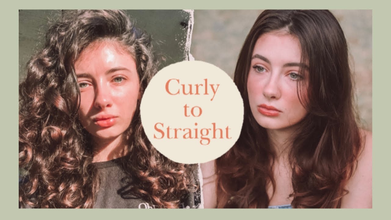 Straightening My Hair For the First Time In [Almost] A Year - YouTube