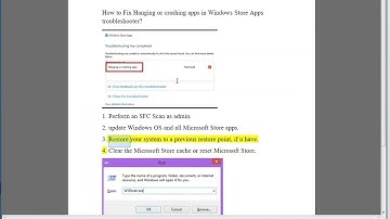Fix Hanging or crashing apps not fixed error in Windows Store Apps troubleshooter on Windows