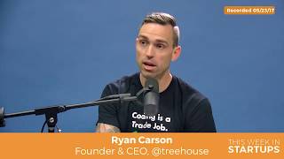 Ryan Carson of Treehouse: co's can't compete w/FB & Google for talent; make own w/int & ext pipeline