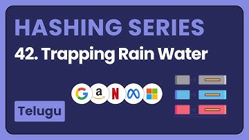 Trapping Rain Water Leetcode in Telugu  | DSA in Python
