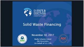 Webinar: Municipal Solid Waste Financing