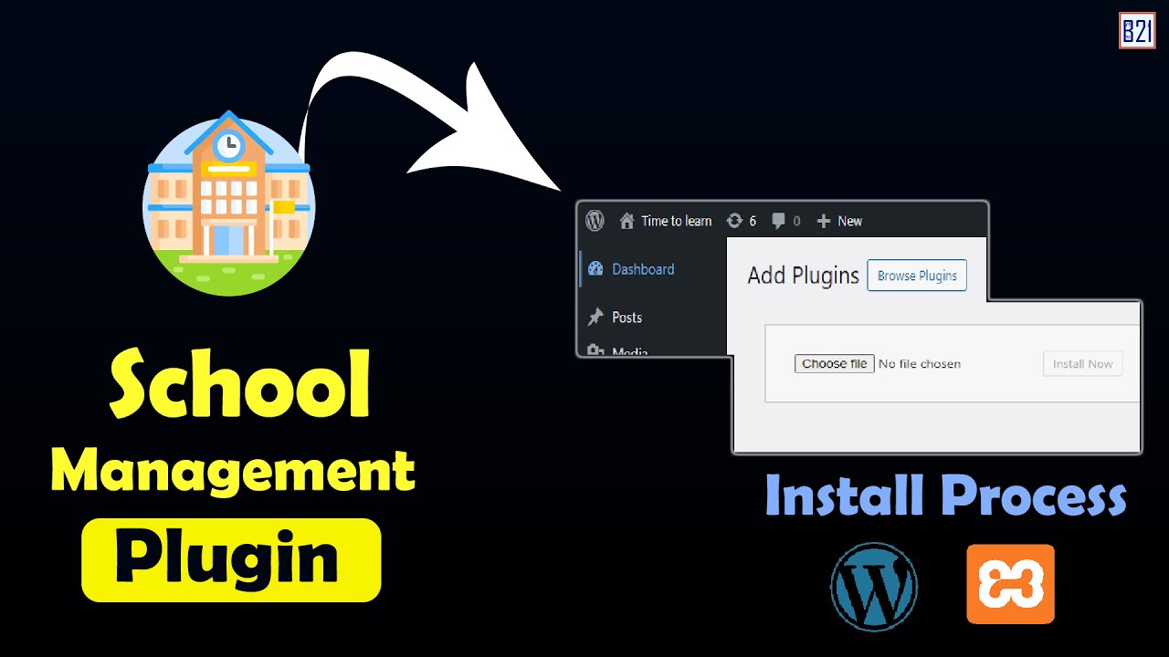 School Management Wordpress Plugin Upload Process On Wordpress Website ...