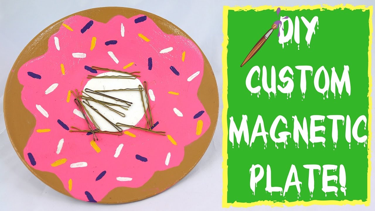 DIY BOBBY PIN HOLDER CUSTOMIZED PLATE! YouTube