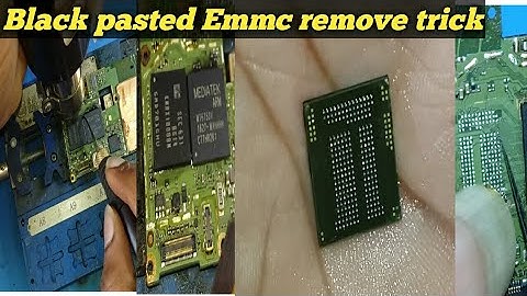 How To Black pasted Emmc Remove & Reboll / All black pested Ic Remove tricks