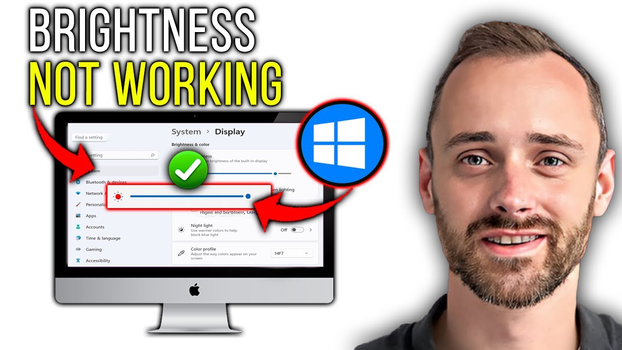 How To Fix Windows 11 Brightness Not Working | Quick & Easy Guide - YouTube