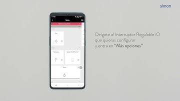 Configurar tecla física de interruptor regulable | Simon App