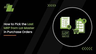 How to Pick the Last MRP from Lot Master in Purchase Orders