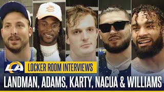 Davante Adams, Puka Nacua & More Rams Players React To Stand-out Plays From Rams-Eagles Matchup