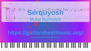 Serquyosh Sheet Music Free, Mutal Burhonov Synthesia Piano