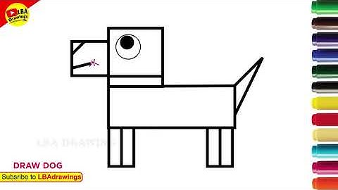 How to Draw Easy Dog Step by Step | Easy Drawing for Beginners