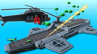 Paradrop Invasion to Take Over the Helicarrier Behemoth using Ravenfield Mods!