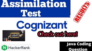 Details cognizant assimilation test | Tamil | hacker rank | tips #cognizant #cts #itjobs News