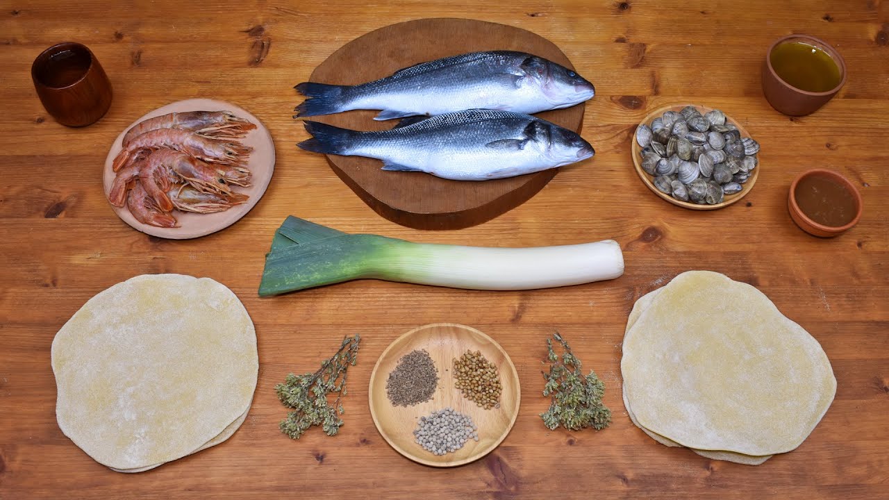 Ancient Roman Pasta with Seafood - Minutal Marinum - A Saturnalia's Recipe