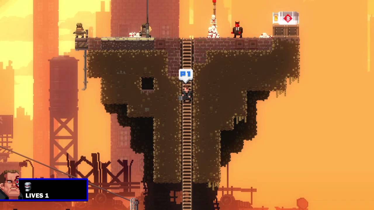 Broforce - Fly Ahhnuld Fly! Brommando unintentional speedrun