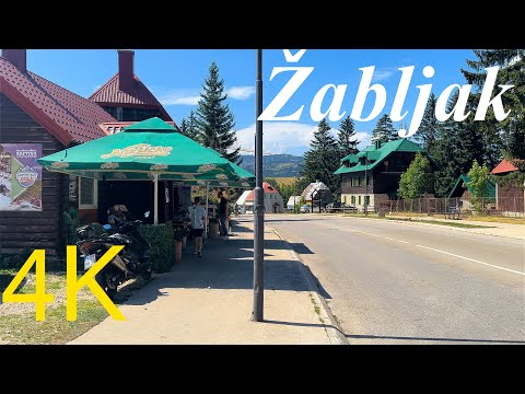 Žabljak 🌲Montenegro 🇲🇪 Walking Tour 4K 60fps - with Captions