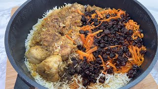 Afghan Chicken Pulao Festive Rice Recipe 😋 صافی قابلی با گوشت مرغ