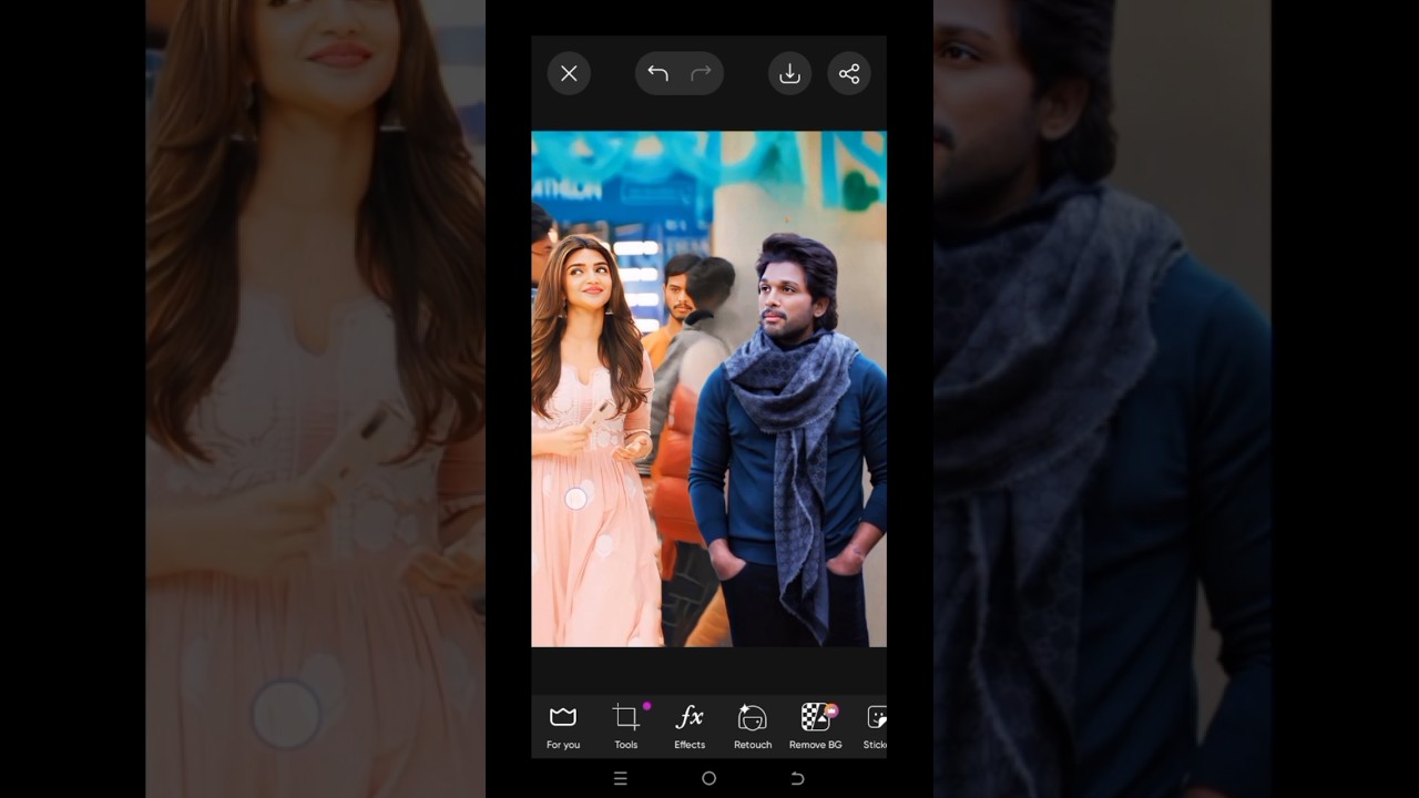 Pushpa 2 The Rule Allu Arjun and SreeLeela New Photo Editing