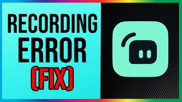 How to FIX Streamlabs Recording Error (EASY)