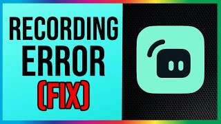 How to FIX Streamlabs Recording Error (EASY)