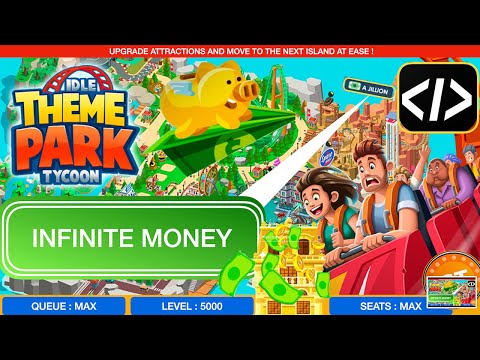 How To Gain Infinite Money In Idle ThemePark Tycoon without using Mods and APK