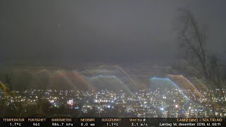 Timelapse Cam 2 - Natt til 14. desember 2019