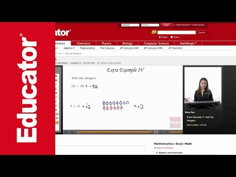 Basic Math: Adding Integers
