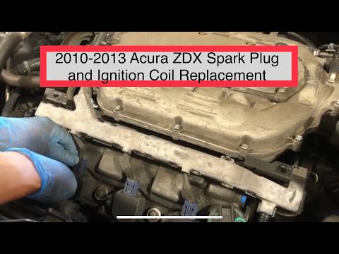 2010-2013 Acura ZDX Spark Plug and Ignition Coil Replacement DIY step by step RDX, MDX