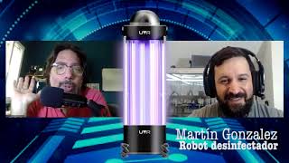 Robot para desinfectar UVR Robotics Nota a Martin Gonzalez.