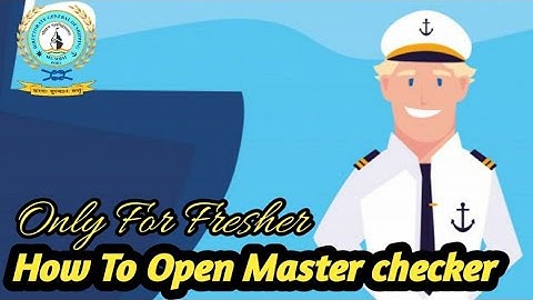 How to Open Master checker #IG_Ams #Master_Checker #Merchant_Navy