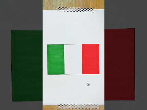 🇮🇹 Italy Flag ASMR Coloring | Tribute to Italy 💚🤍❤️