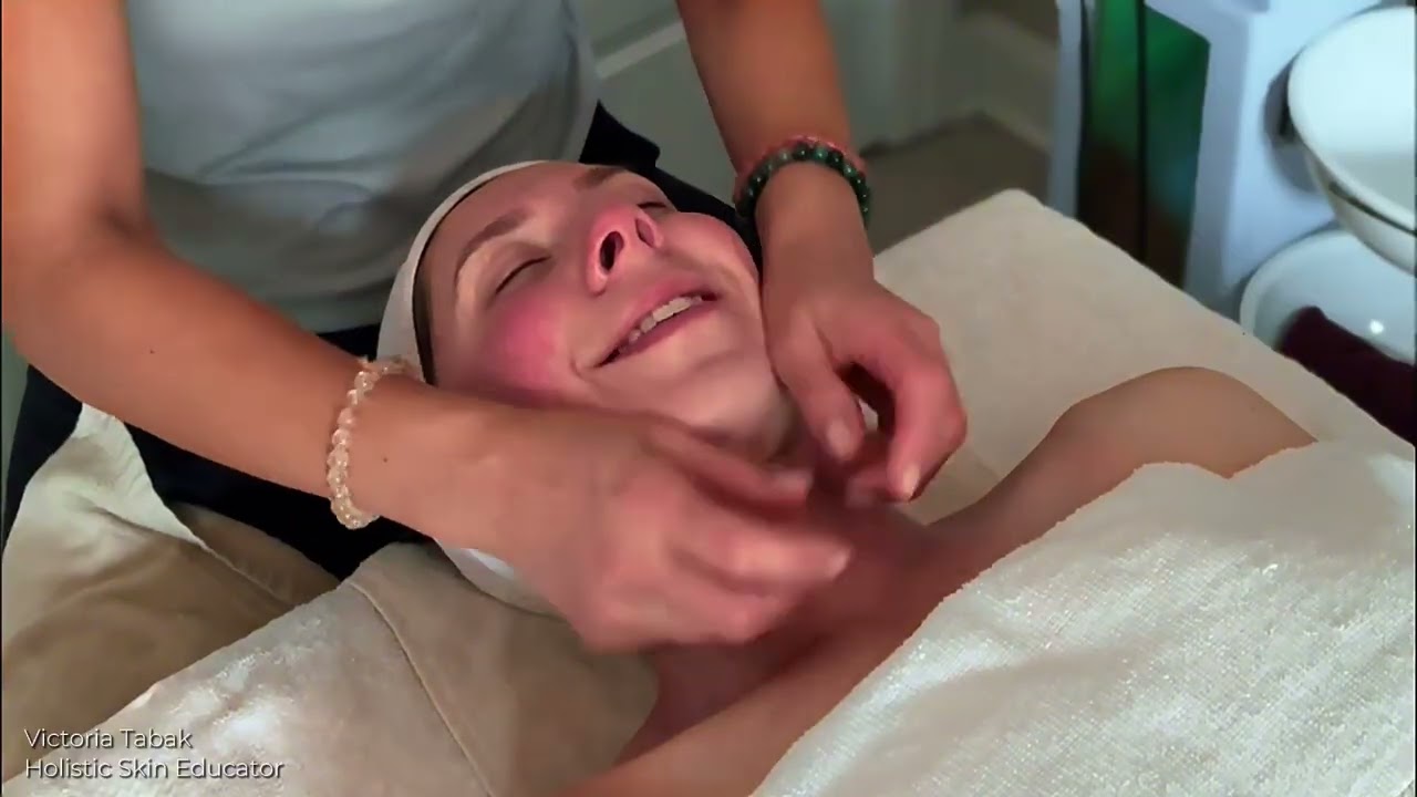 Depuffing Facial Massage ASMR | Lymphatic Drainage Technique for Relaxation & Skin Health