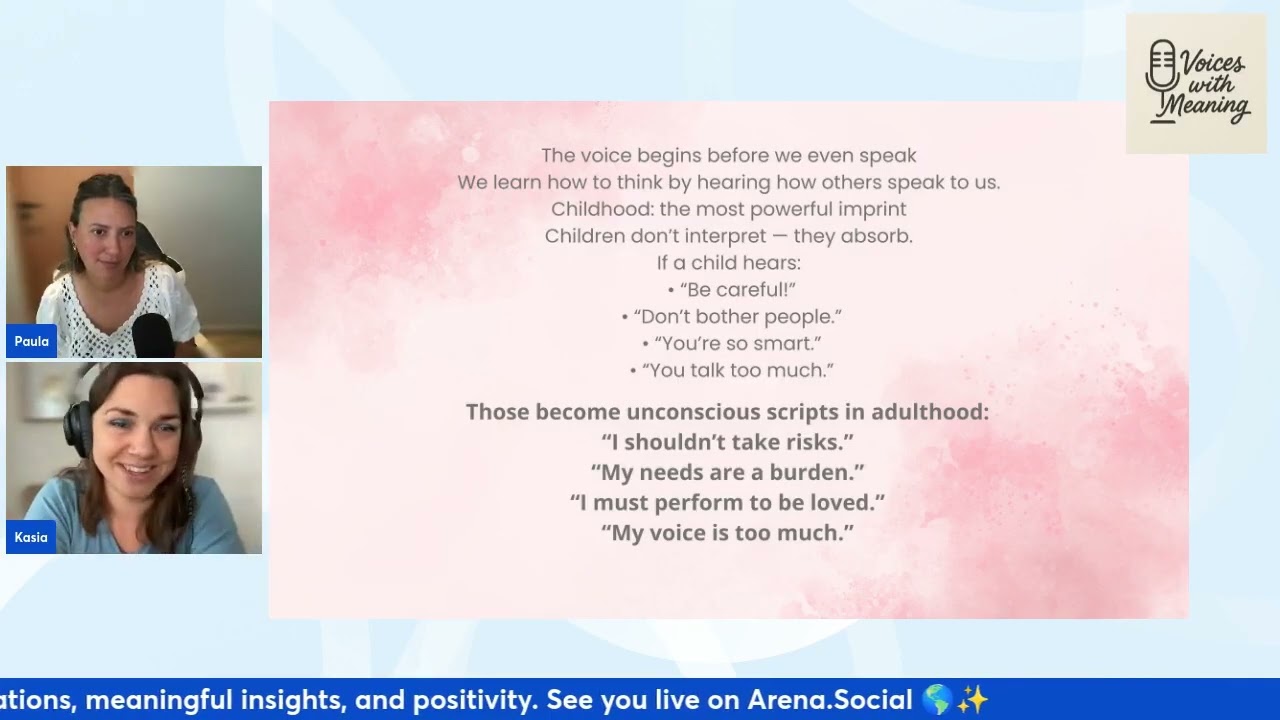 How Family, Culture and society shape the message we repeat to ourselves.