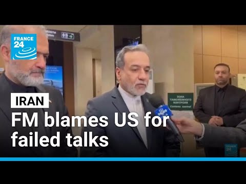 Iran blames US for failure of talks as FM meets with Putin • FRANCE 24 English