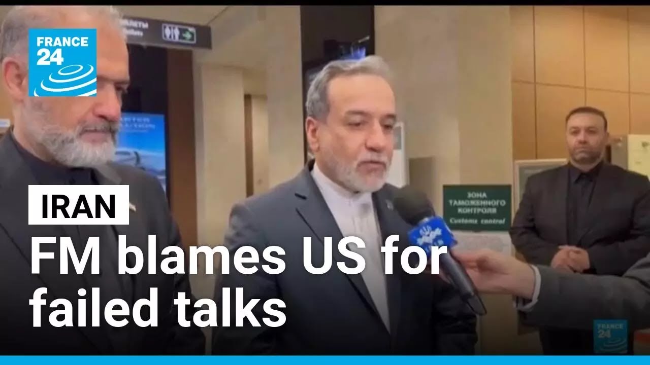 Iran blames US for failure of talks as FM meets with Putin • FRANCE 24 English