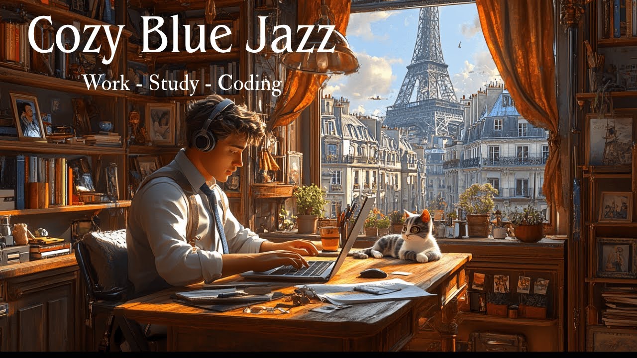 Cozy Working Music (Paris) - Relaxing Smooth Background Jazz Music for Work, Study, Coding and Focus