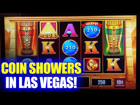 COIN SHOWERS IN LAS VEGAS! - Max Bet Slot Jackpots