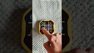 Tic Tac Toe game. Blue atmosphere.:) #puzzle #tictactoe #asmr #games #giiker #funny