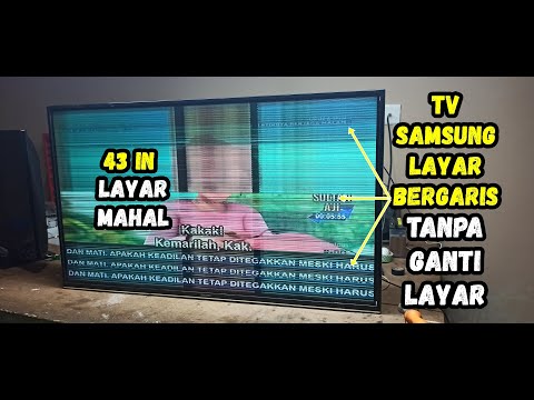 Tutorial Memperbaiki TV Samsung Layar Bergaris Tanpa Ganti Layar