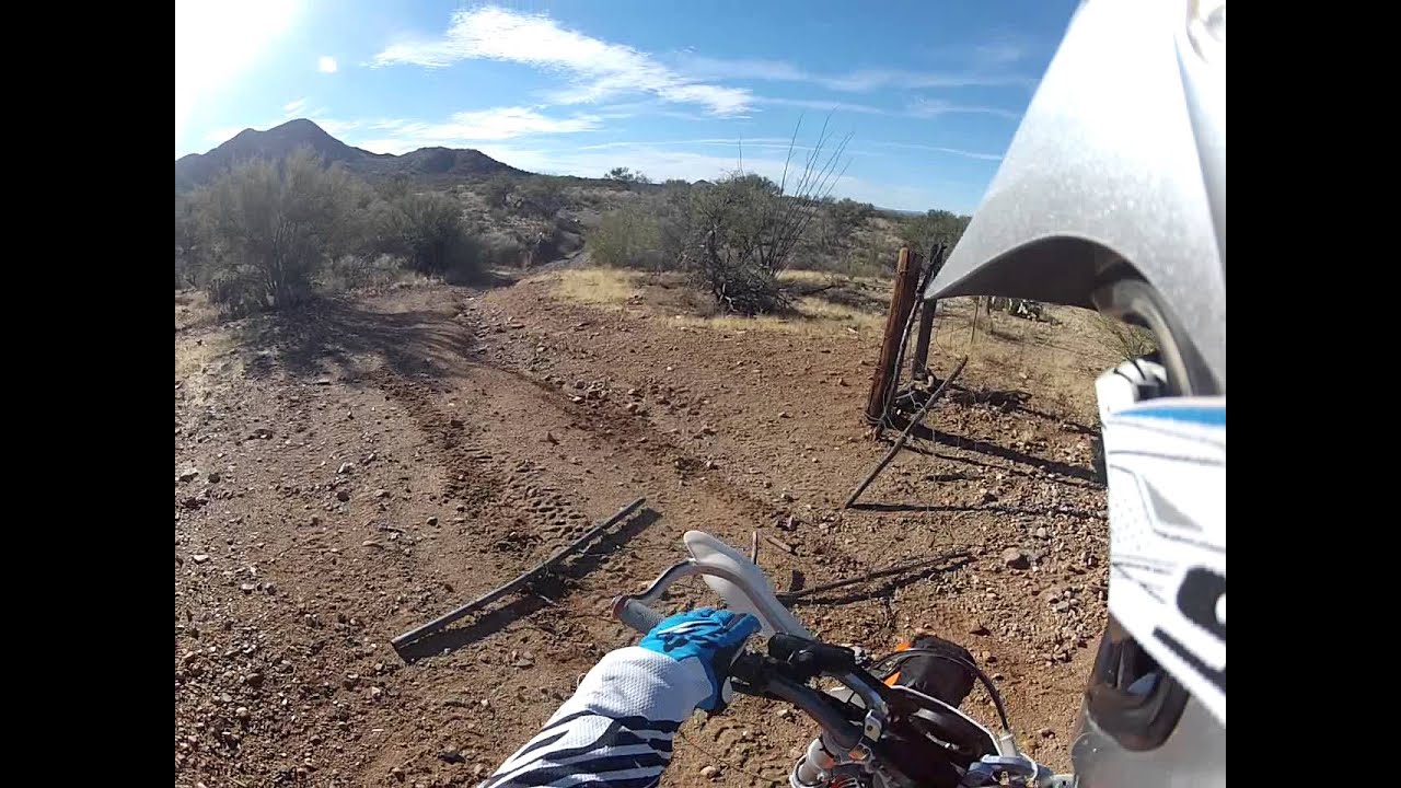 Exploring Tucson, Arizona. Ride to Arivaca aboard KTM 500EXC, 300XC, and Kaw KX500 - Part 1