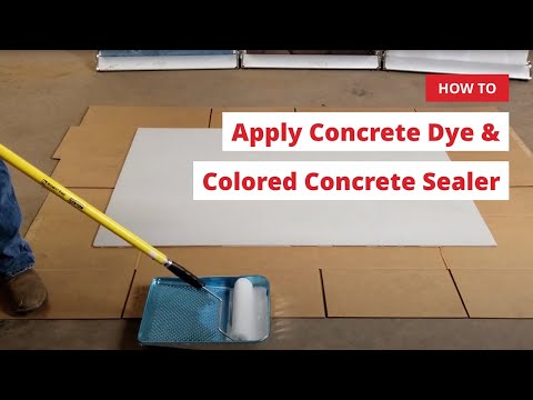 How to Apply Concrete Dye and Colored Sealer - Direct Colors DIY Home Projects