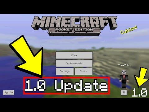 NEW MCPE UPDATE 1.0 GAMEPLAY!! Minecraft Pocket Edition 1.0 Update RELEASED Build 3! (MCPE 1.0)