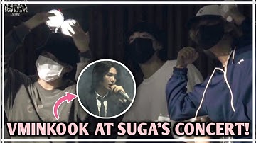 Taehyung Jungkook & Jimin (VMINKOOK) show their support at Suga Agust D Tour Concert in Seoul Day 2