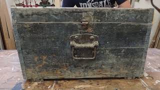 antique trunk restoration with 3d printed padlock (tevoup tarantula pro)
