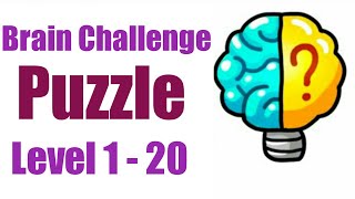 Brain Challenge Puzzle - Test My IQ Games solutions | BRAIN TEST | level 1 - 20 screenshot 3