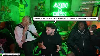 xQc starts laughing after Adin mentions Shnaggy's Dead Family Member💀