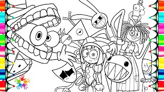 The Amazing Digital Circus NEW Coloring Pages / Coloring ALL Characters from Digital Circus / NCS